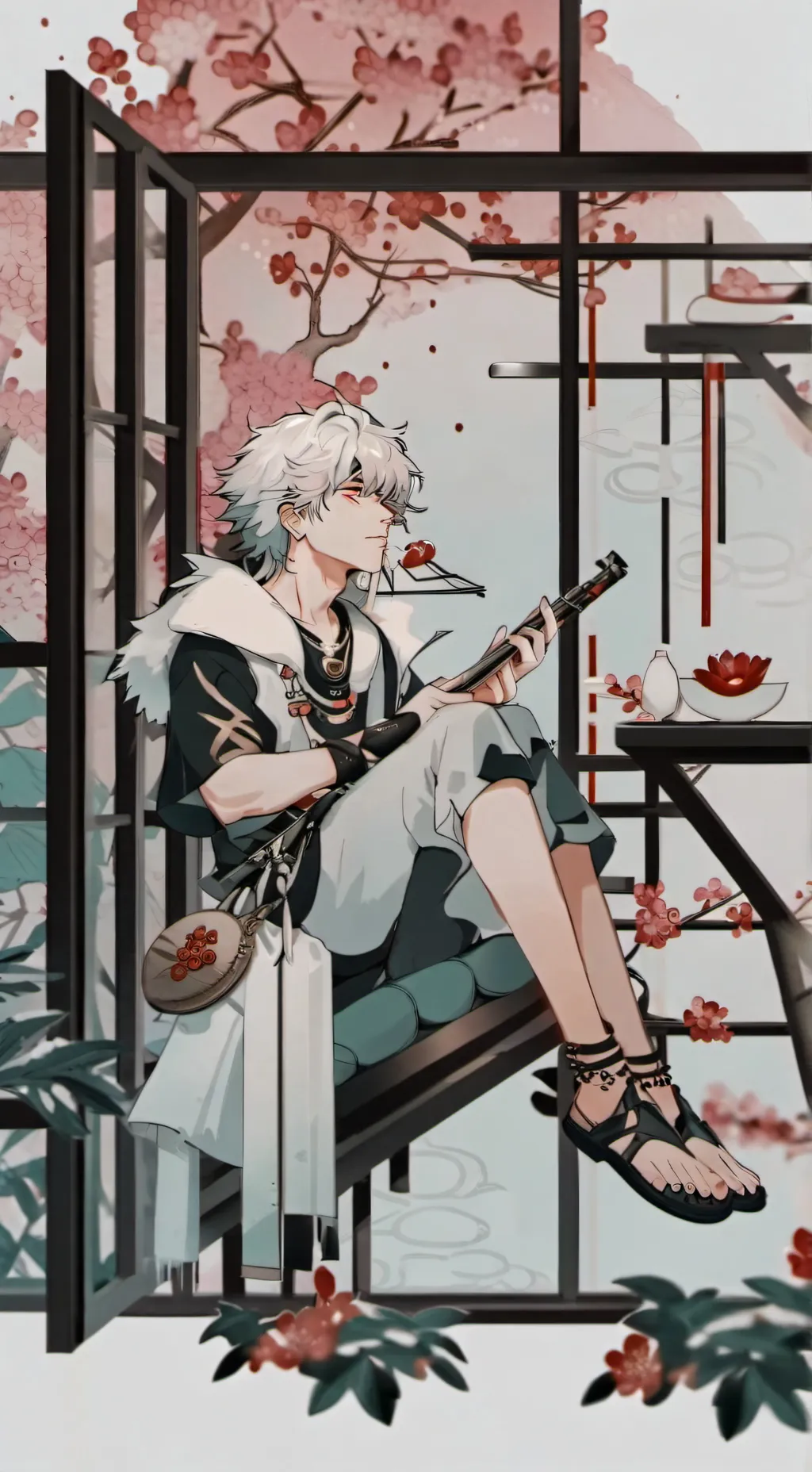 ai character: bakugi x deku  background