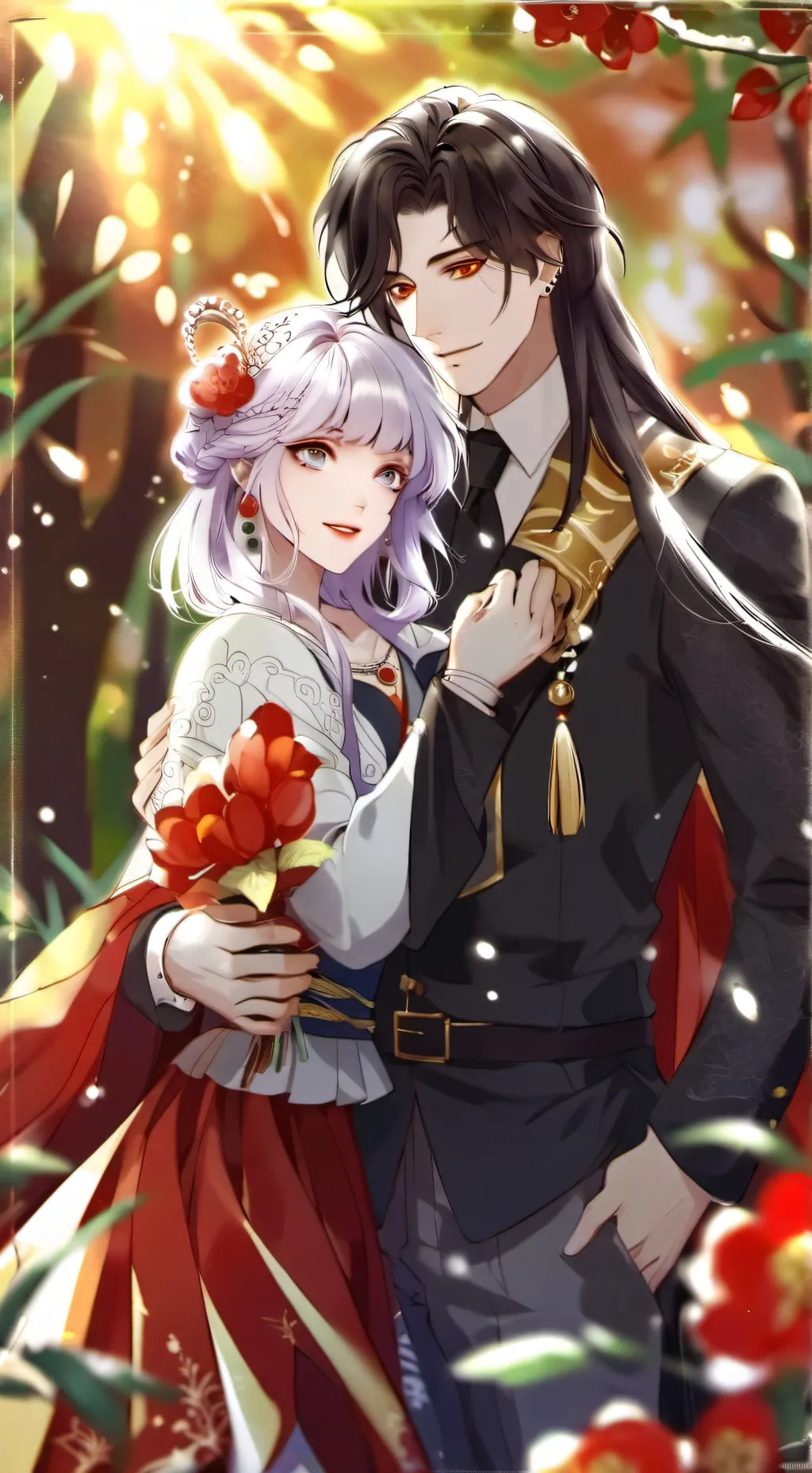 ai character: kny chibi background