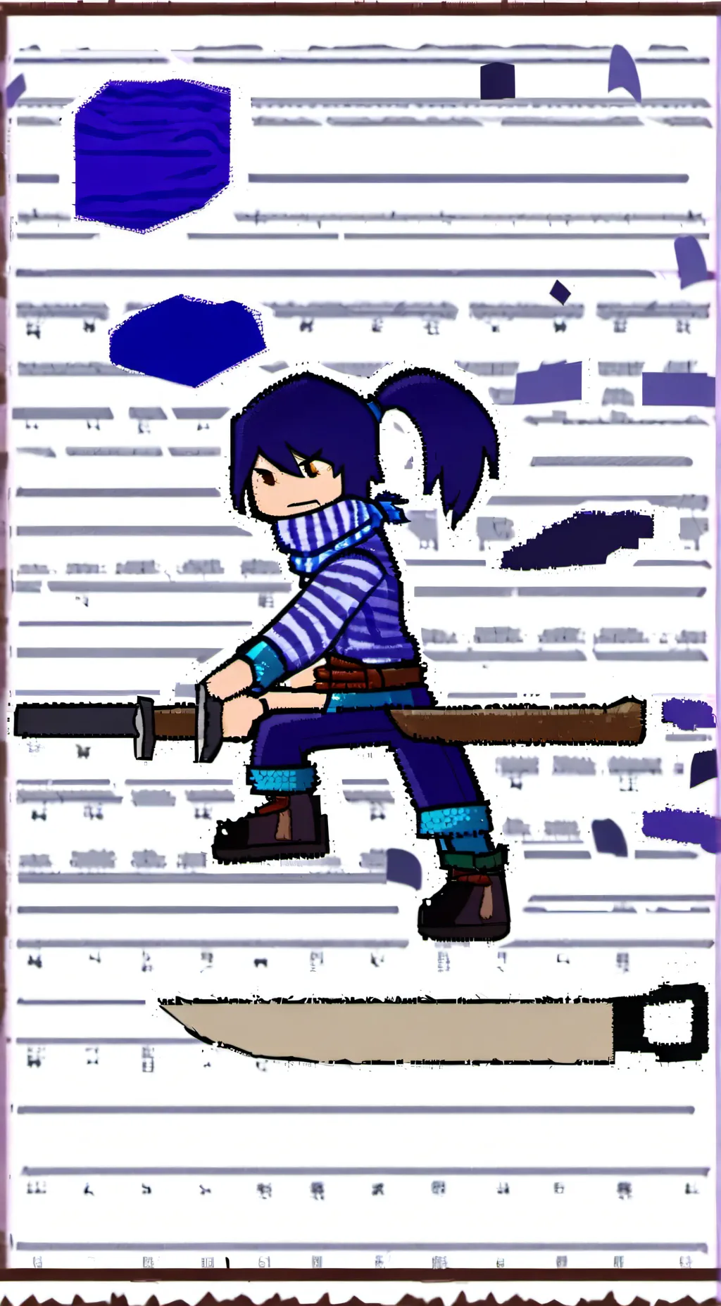 ai character: Kris (Frisk Neo) background