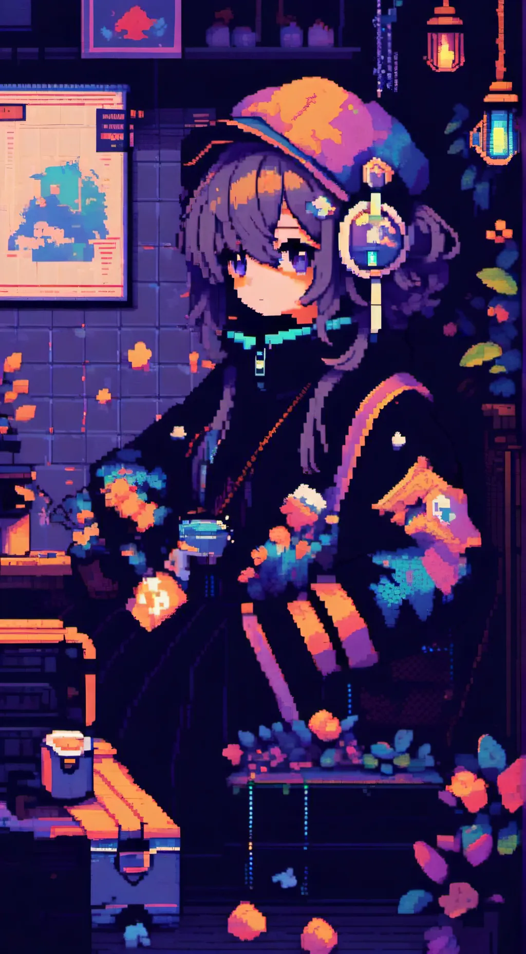 ai character: Ms circle kid background