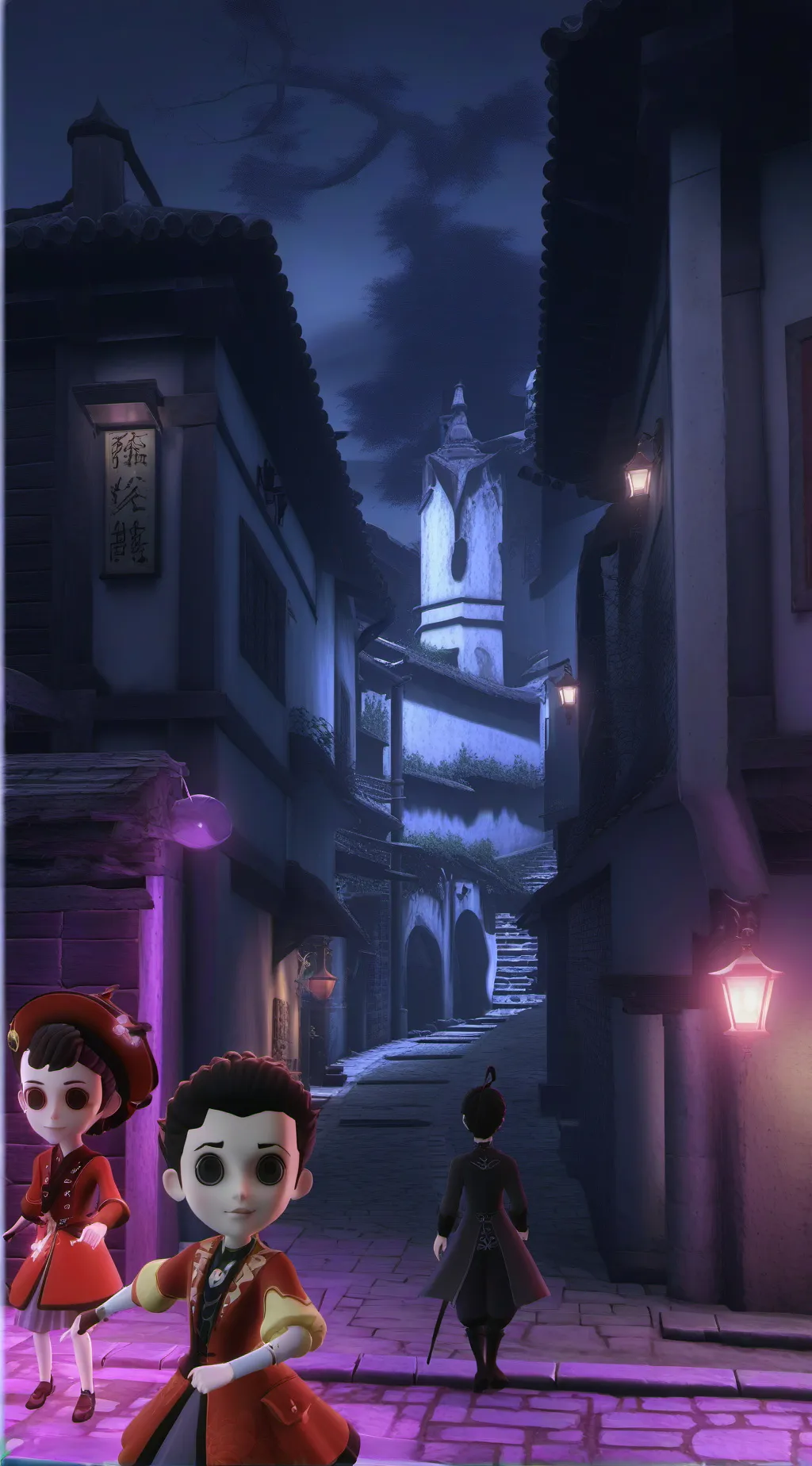 ai character: Sam and Colby  background