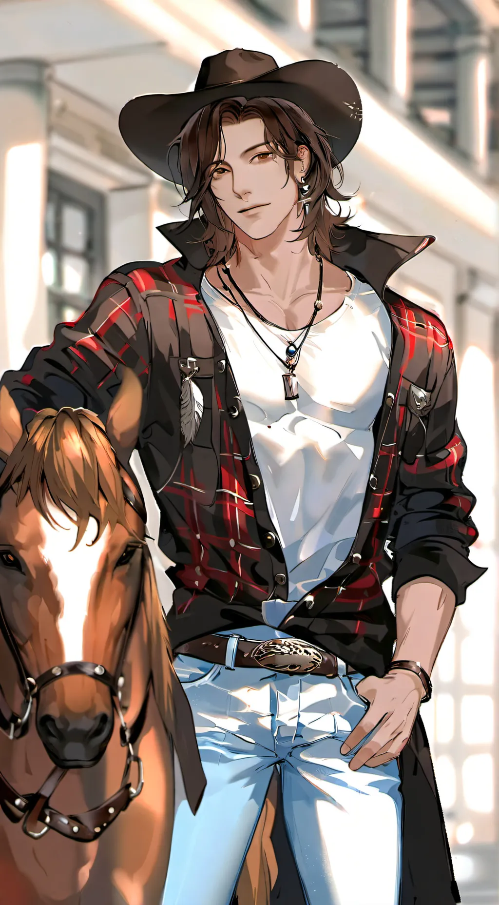 ai character: Jake 🤠🐴 background