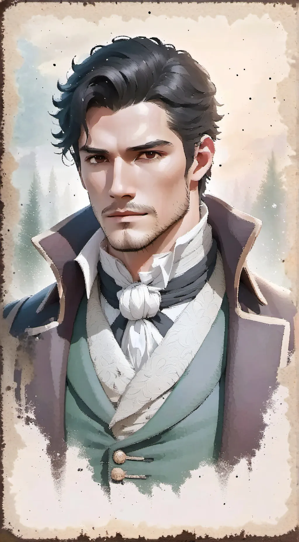 ai character: James Whitaker  background