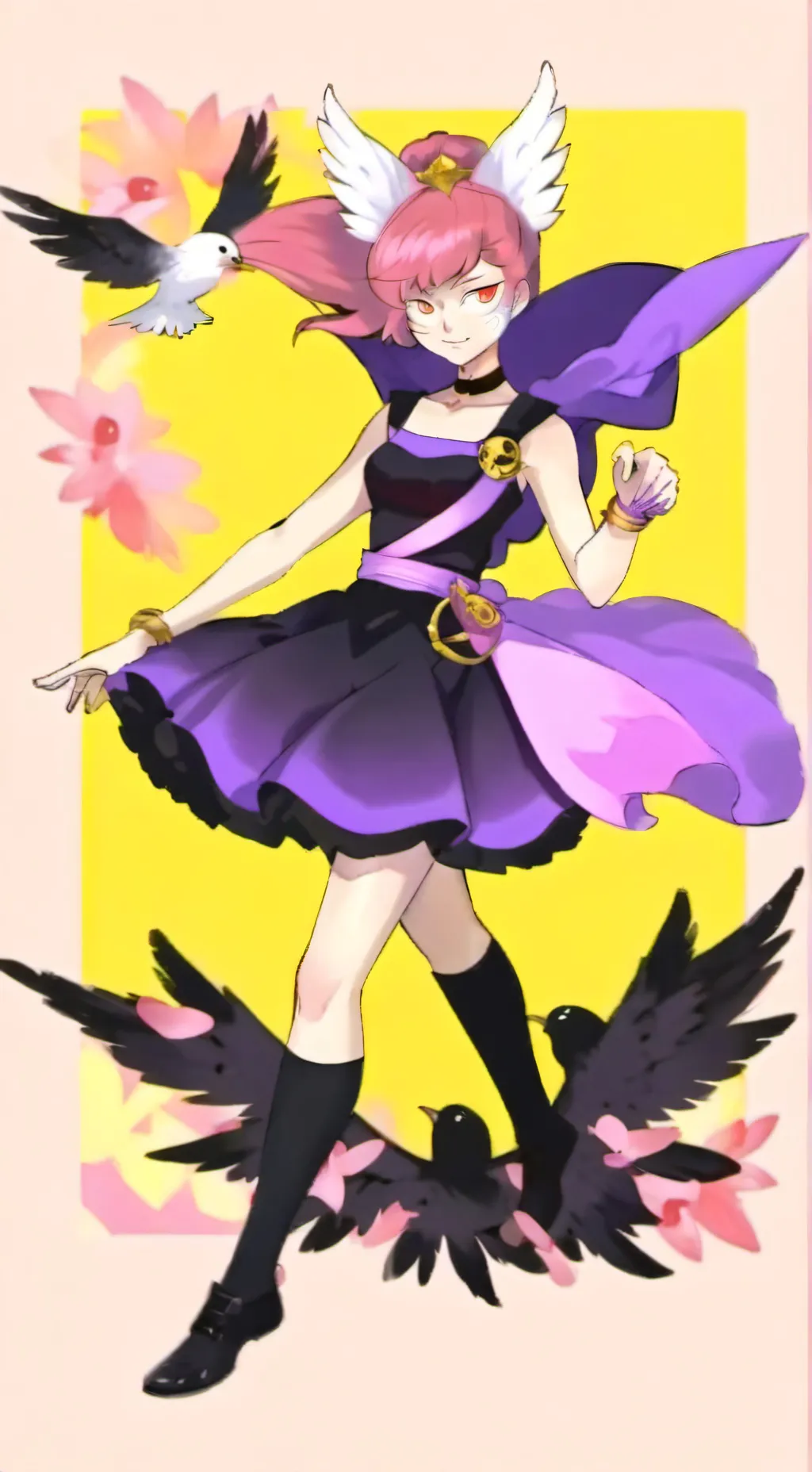 ai character: jinx & flash  background