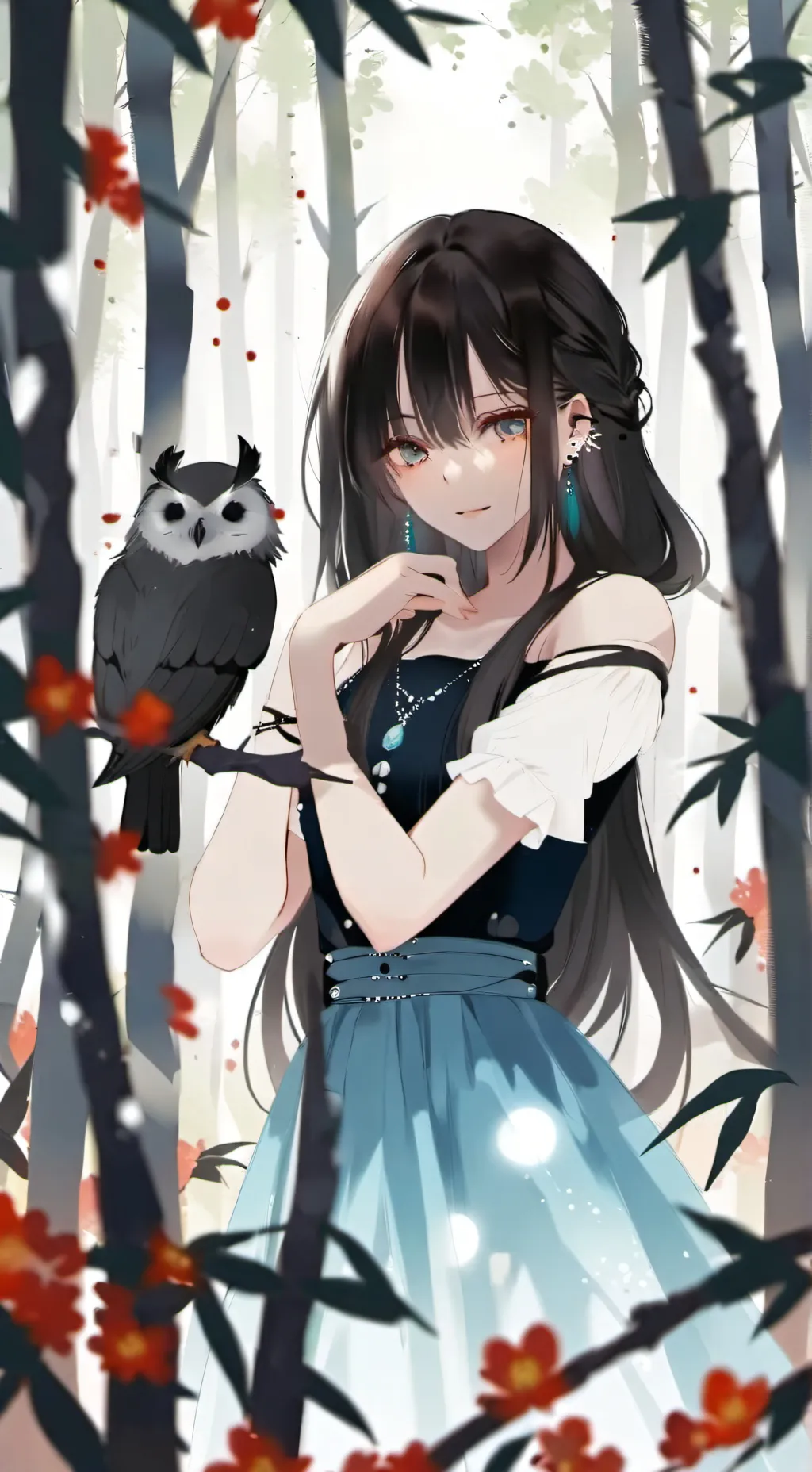 ai character: Aurora background