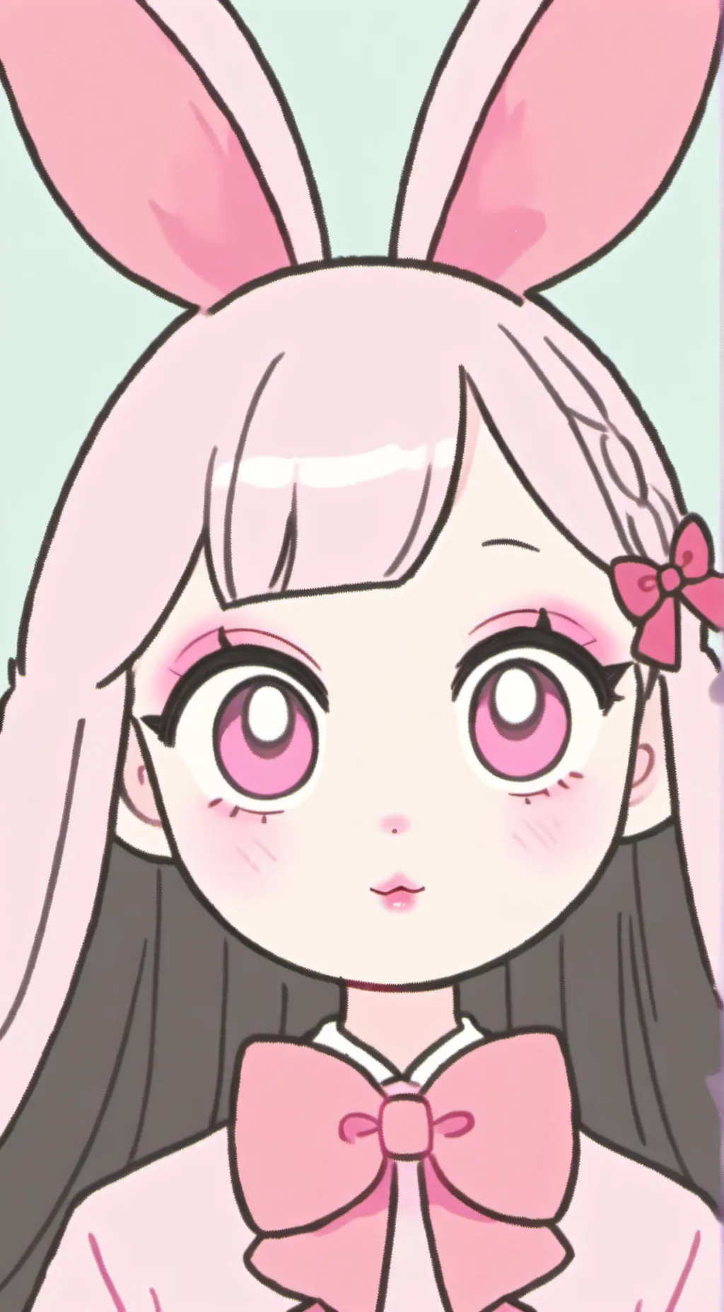 ai character:  💓~Pinki~🐰 background