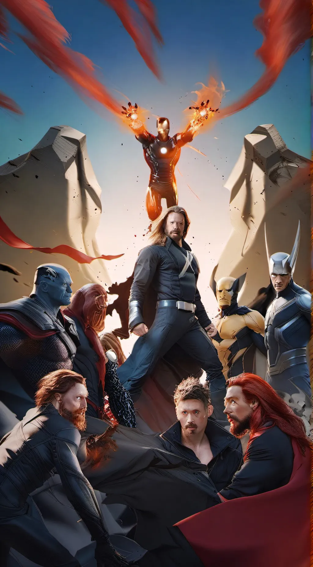 ai character: Avengers vs X-men background