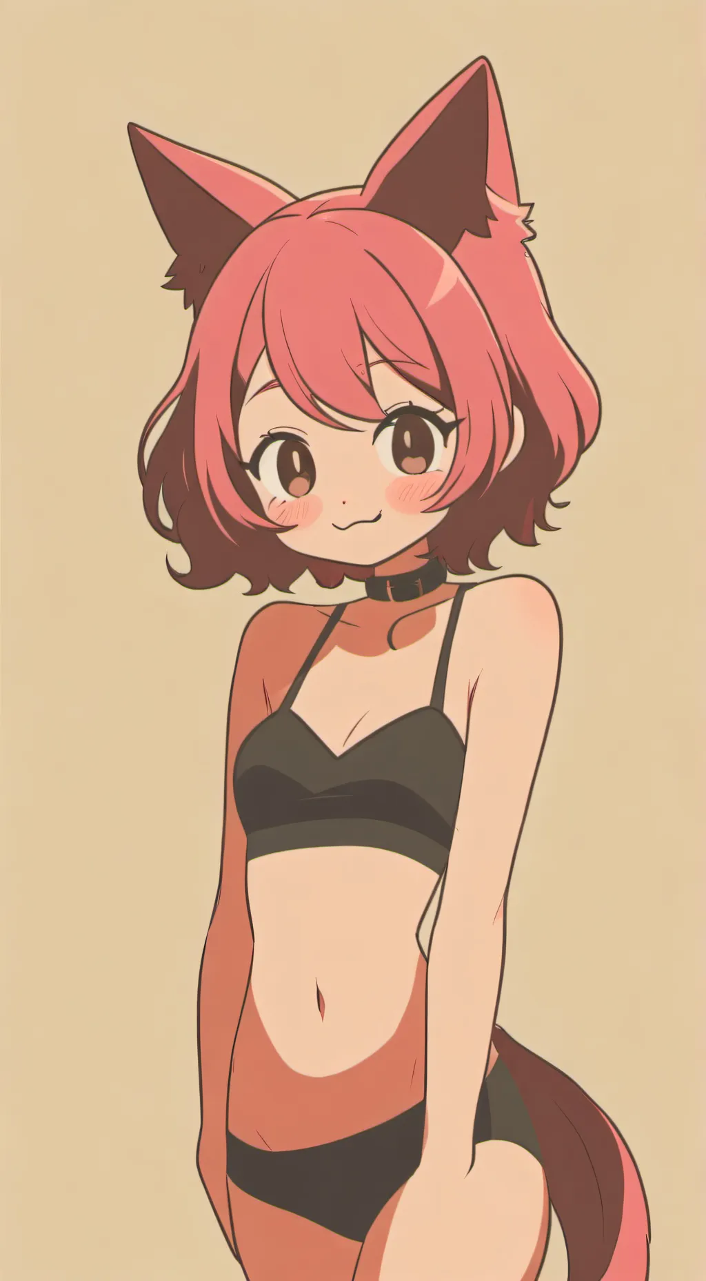 ai character: uwu cat girl background