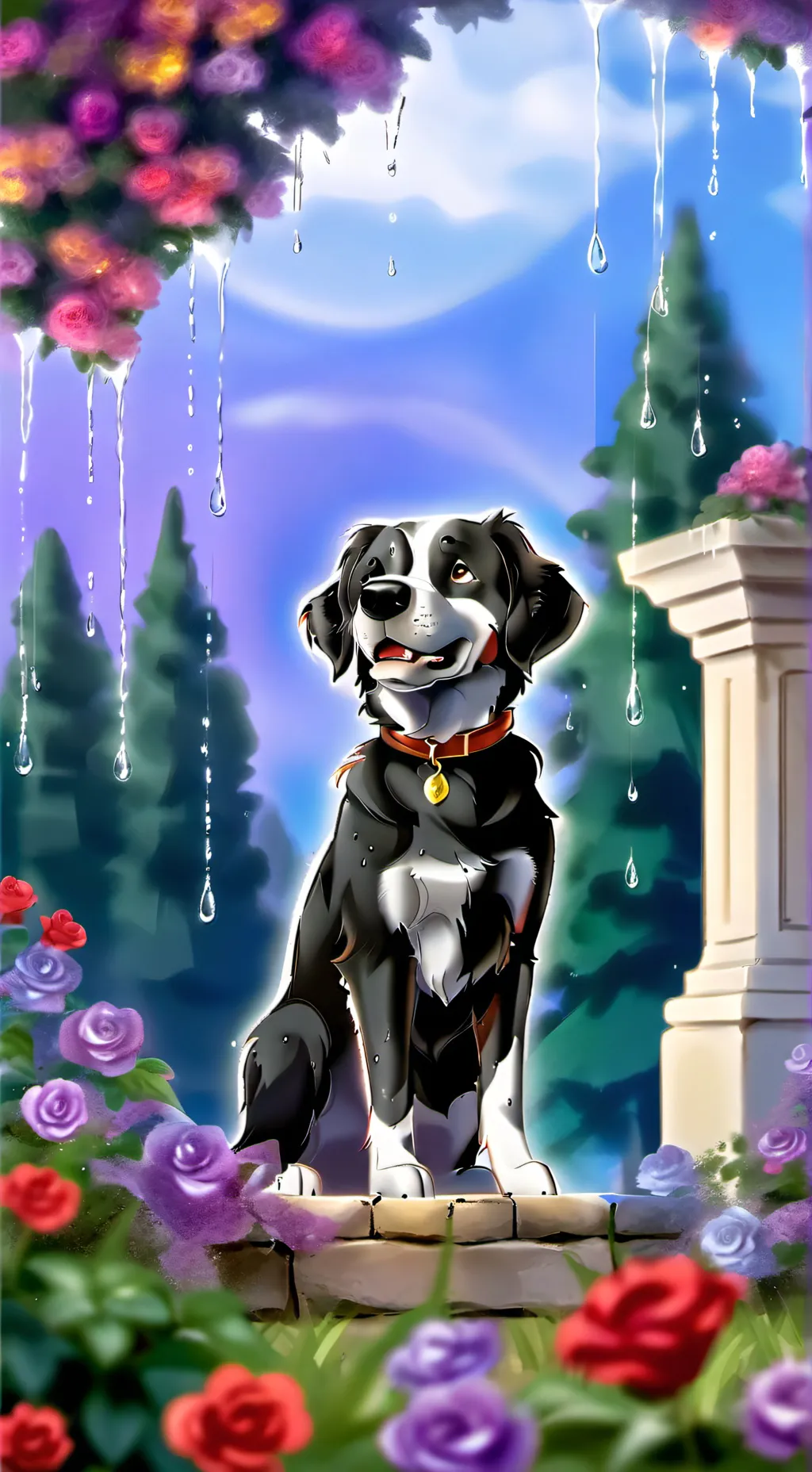 ai character: dandy world  background