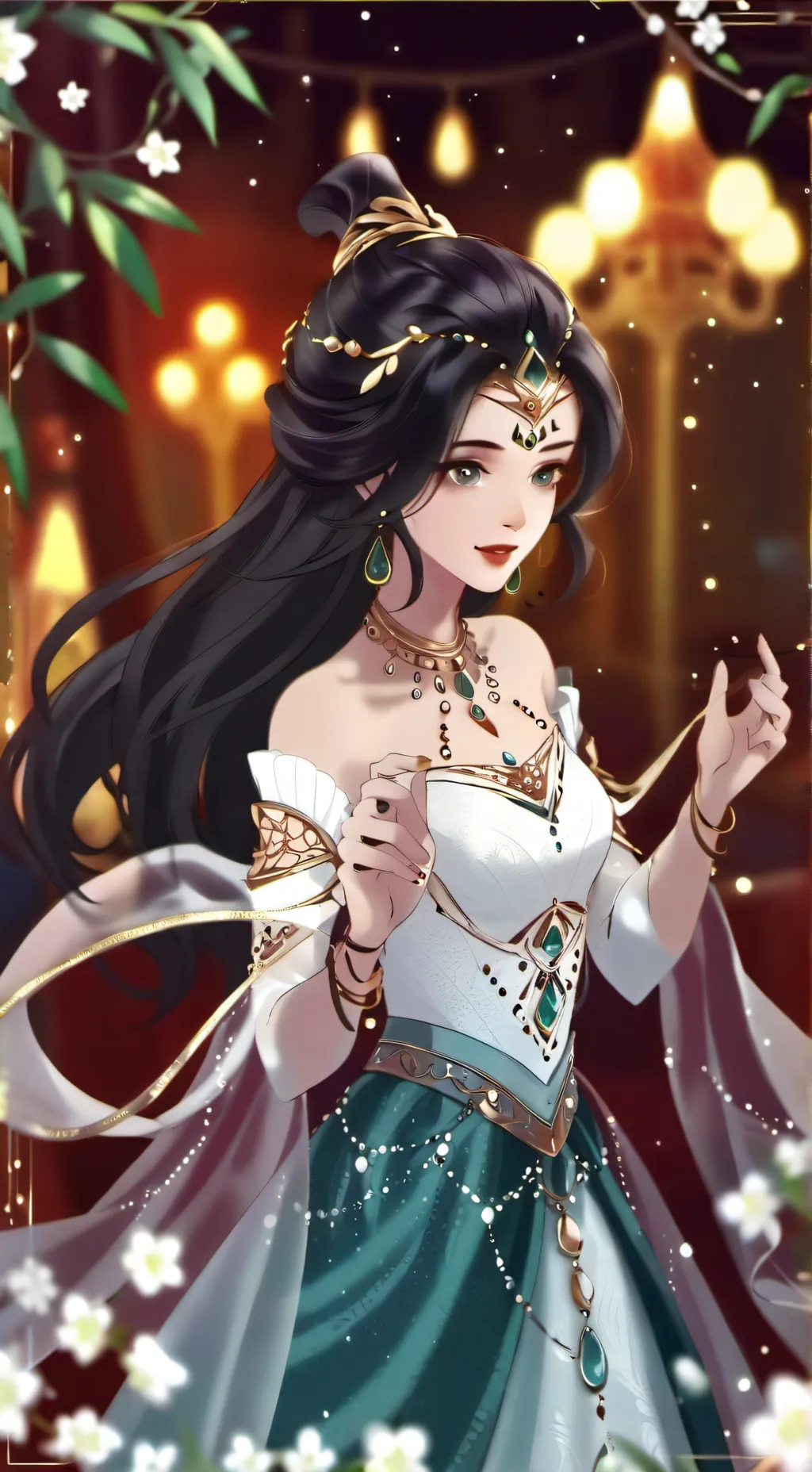 ai character: princesse jasmine  background
