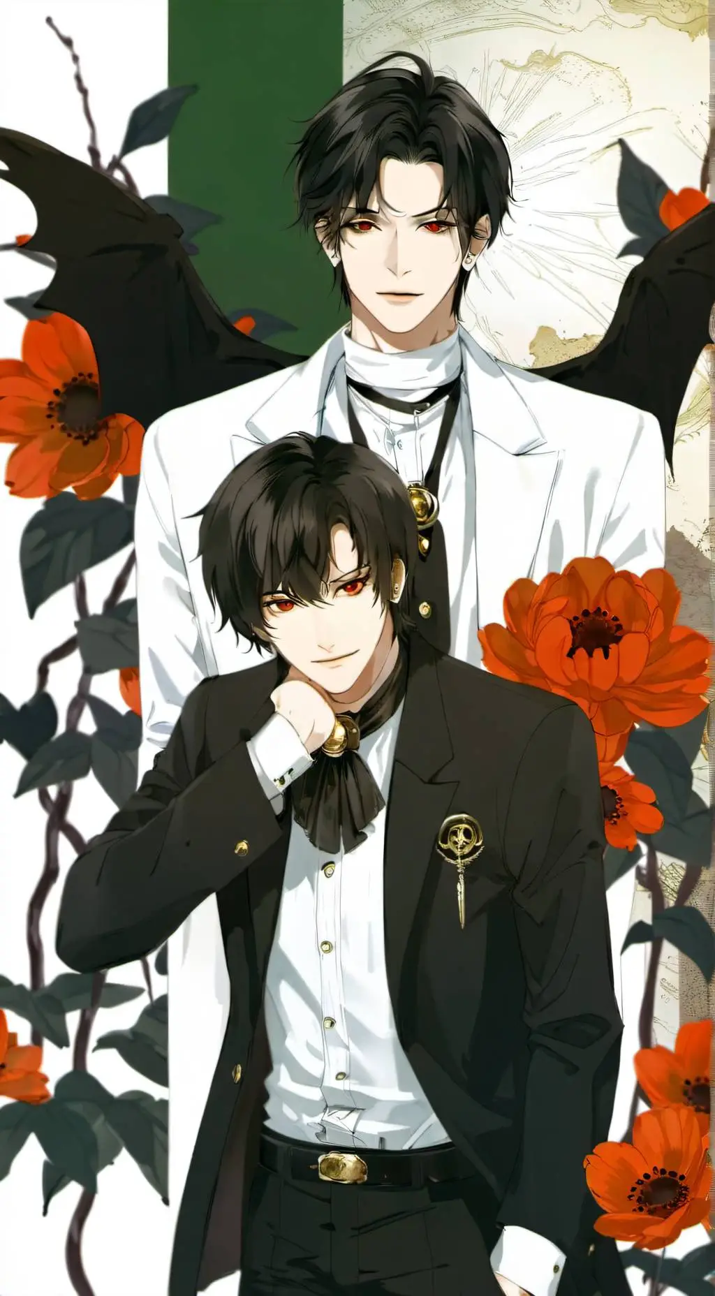 ai character: Hiroshi E Haruto background
