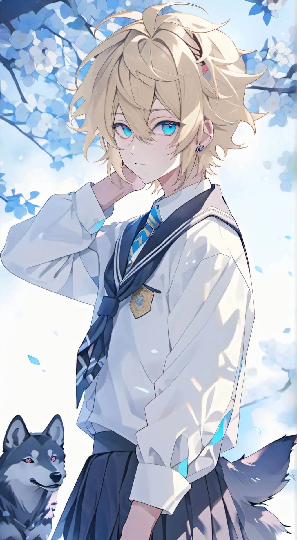 ai character: H A R U K I background