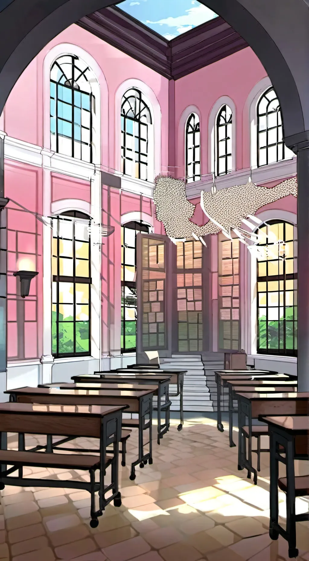 ai character: -horror school- background