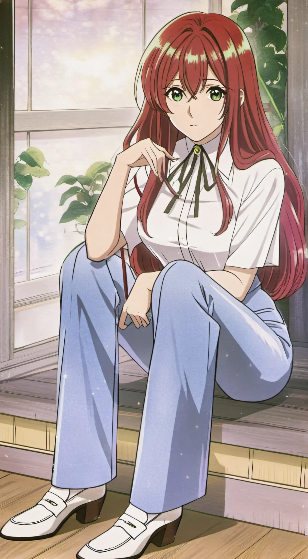 ai character: Mary Jane Watson  background