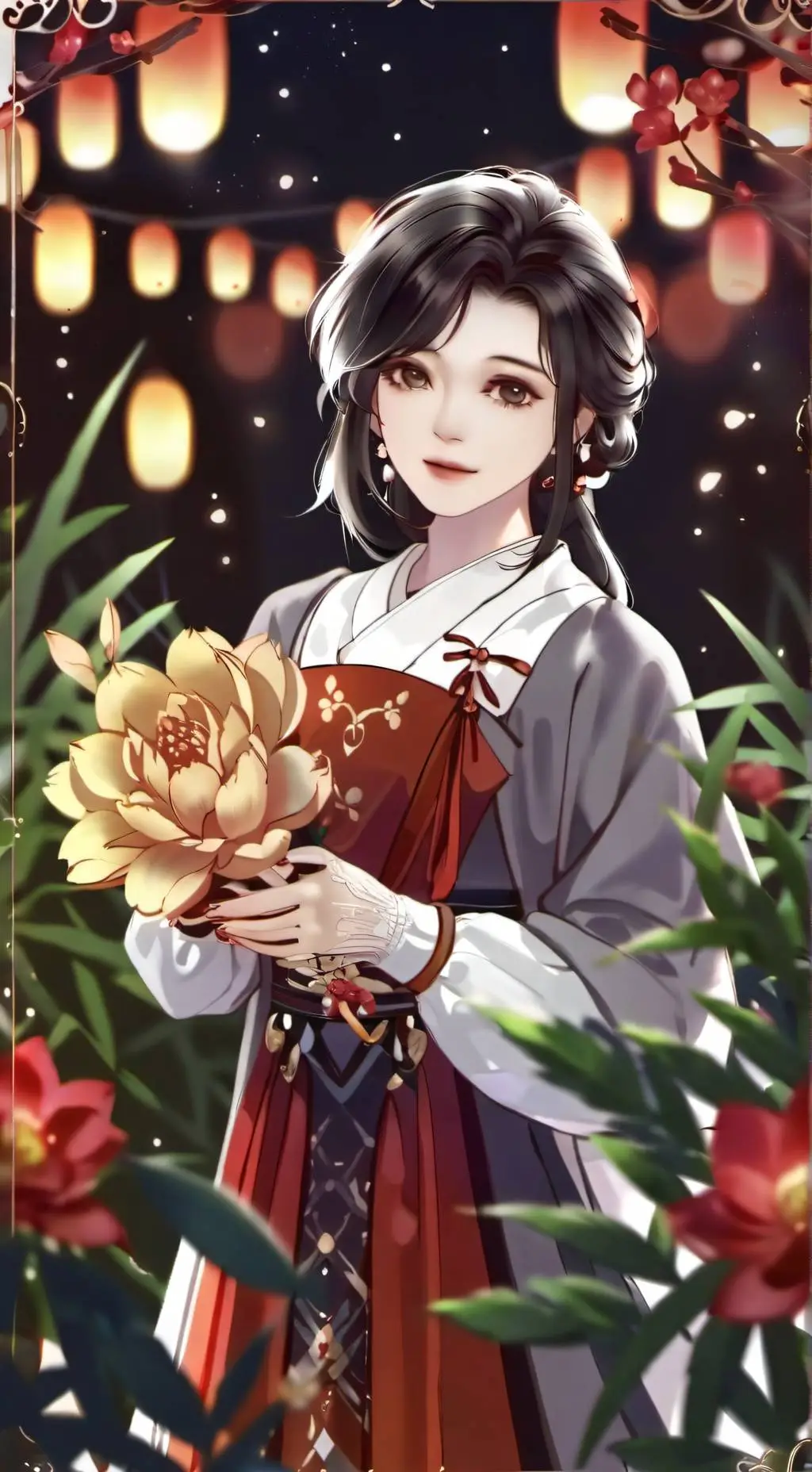 ai character: Mitsuri  background