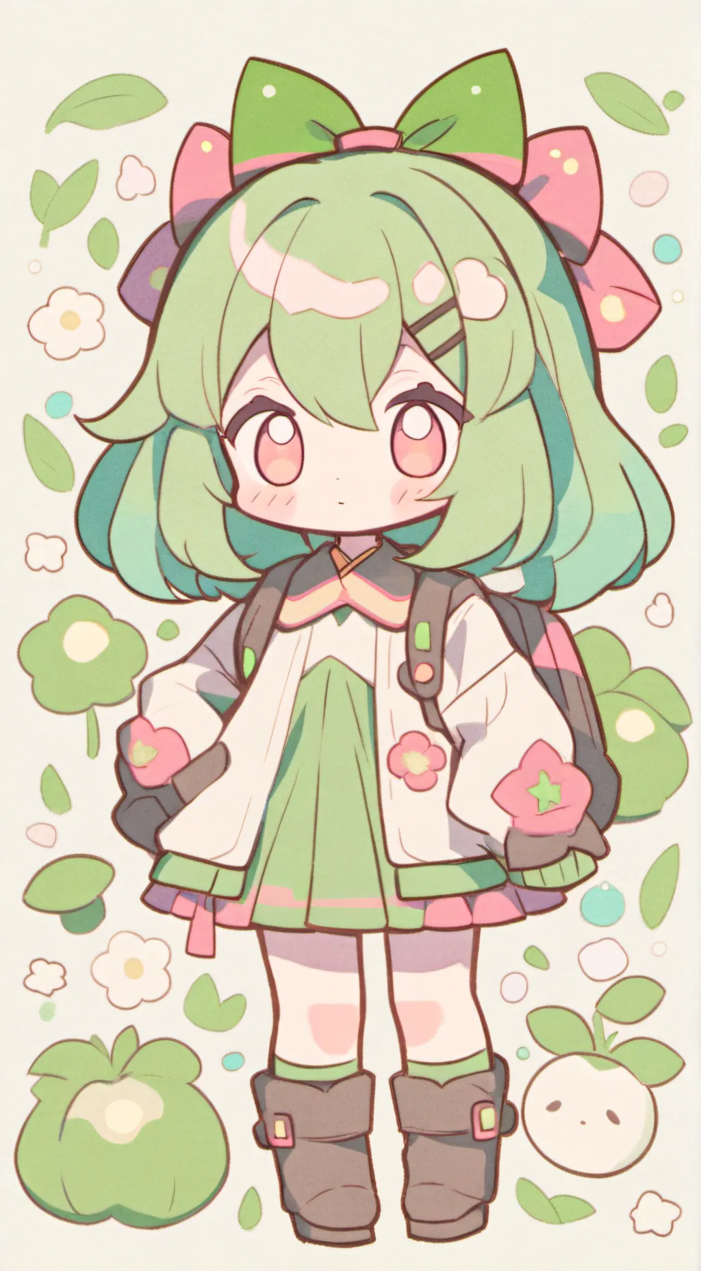 ai character: Contrary balls background