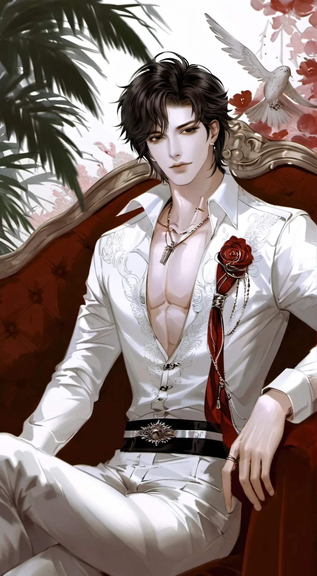 ai character: Zayine...🥀🙃 background