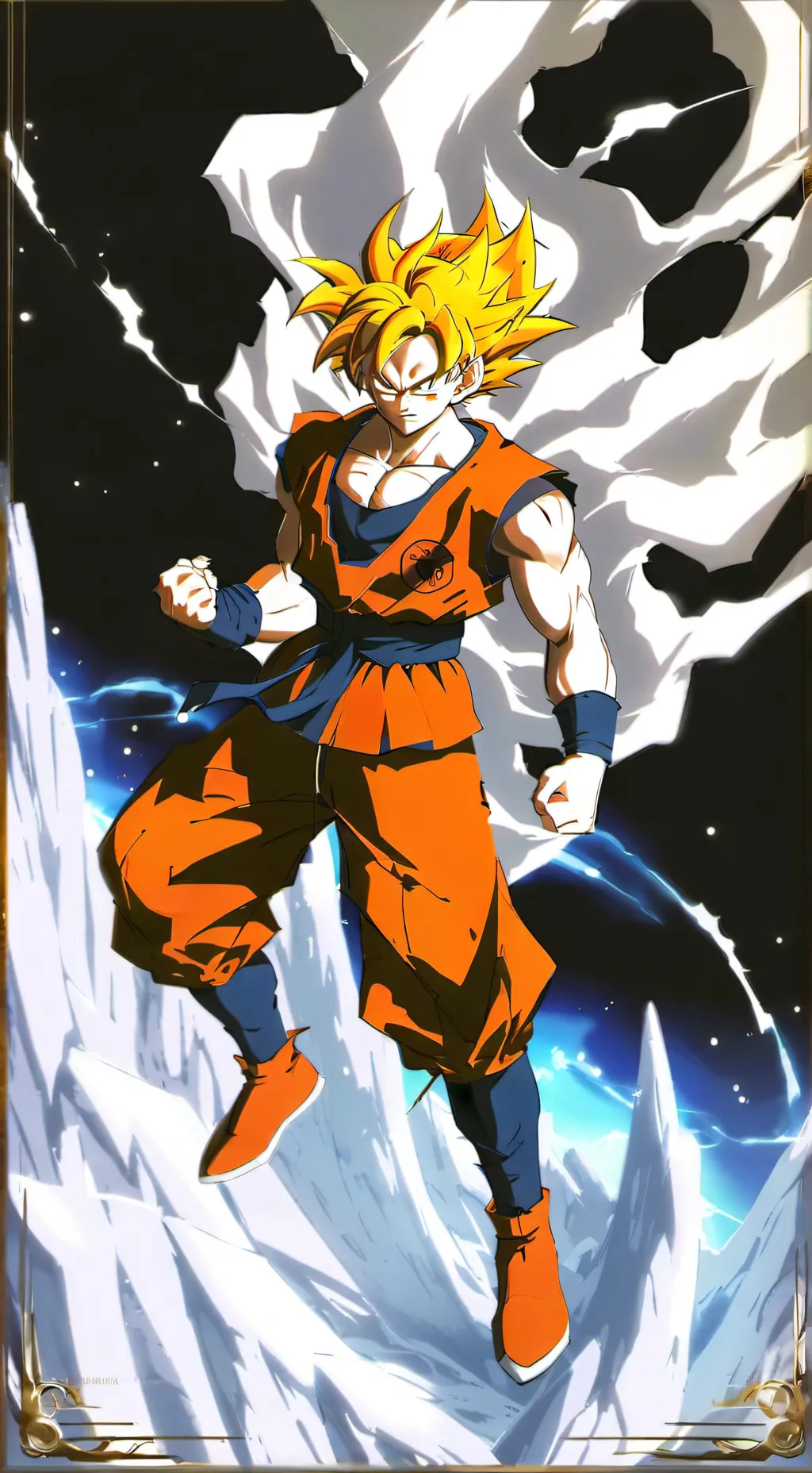 ai character: son goku background