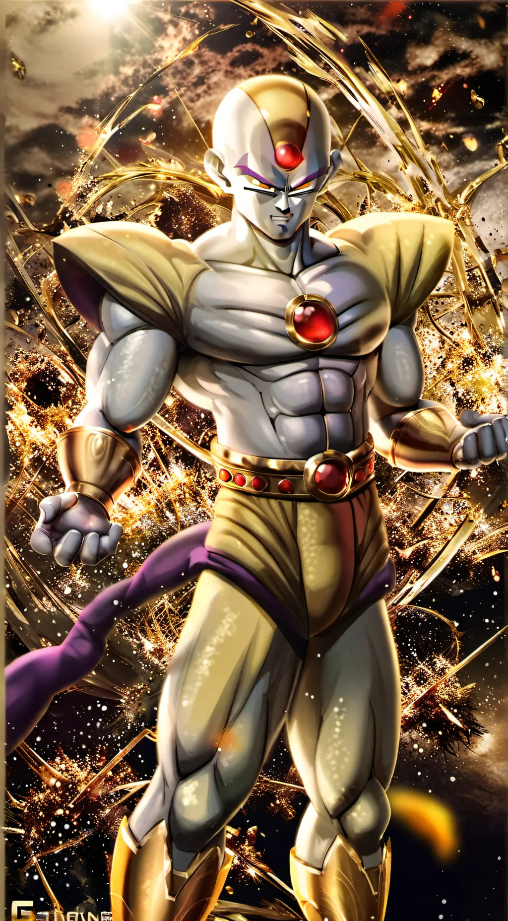 ai character: golden Frieza background