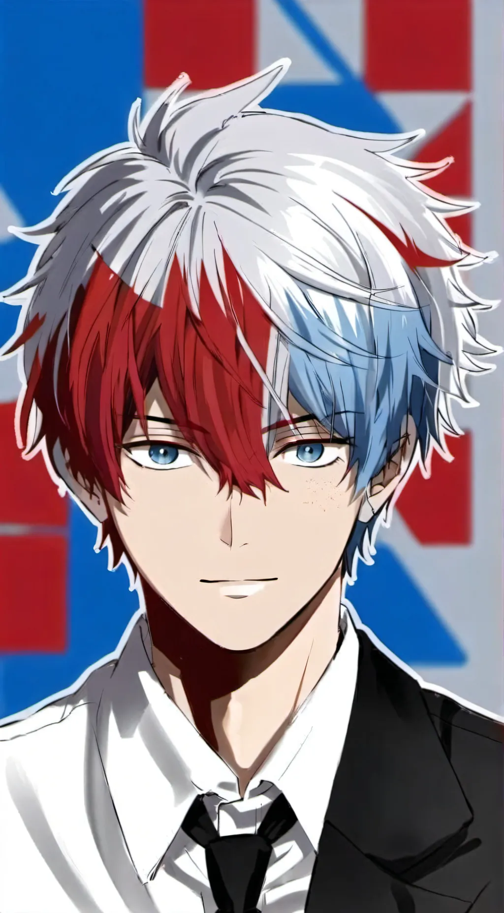 ai character: Shoto Todoroki  background