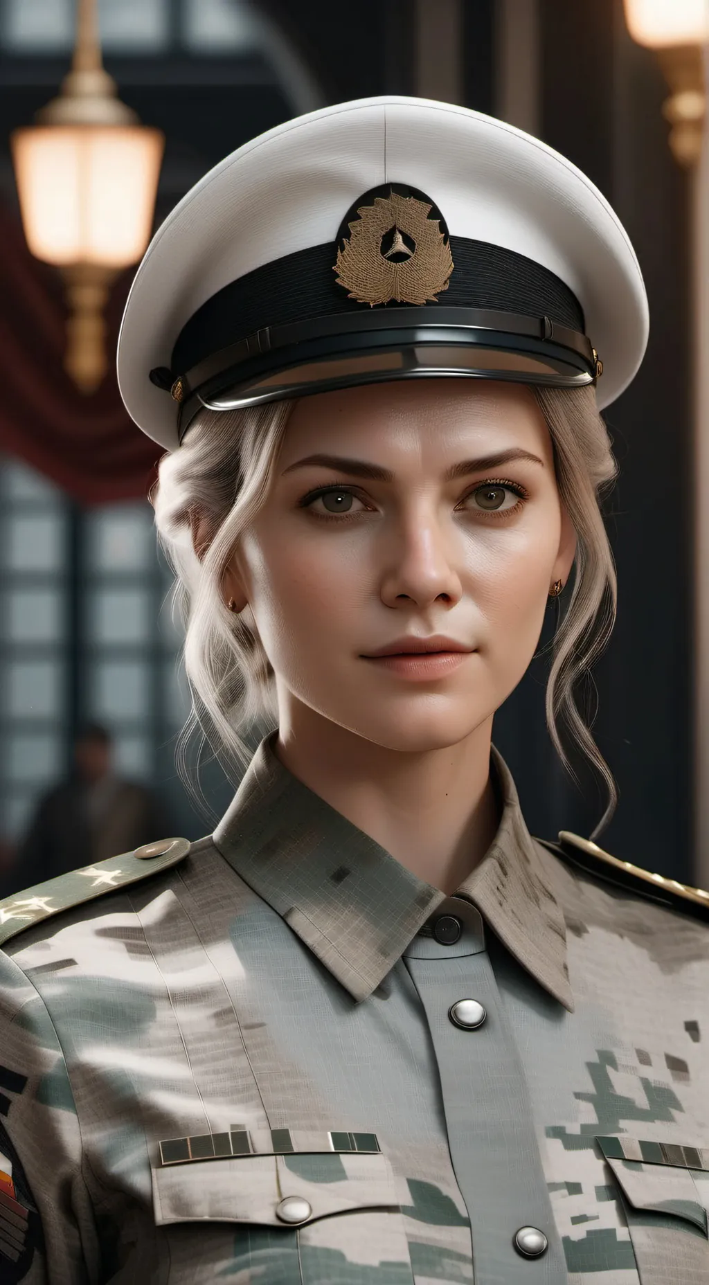 ai character: Female commander background