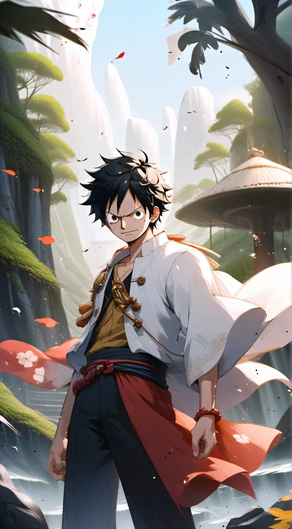 ai character: Luffy background
