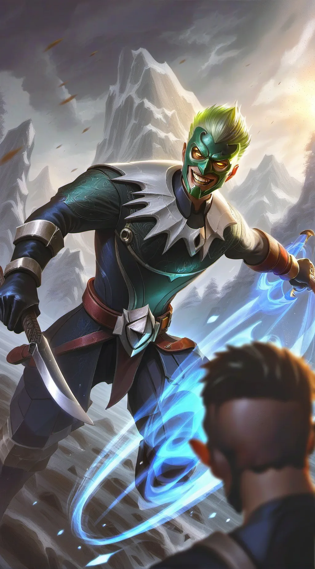 ai character: Green goblin background