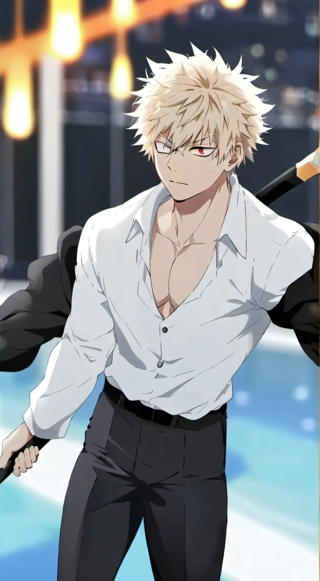 ai character: MHA concert background