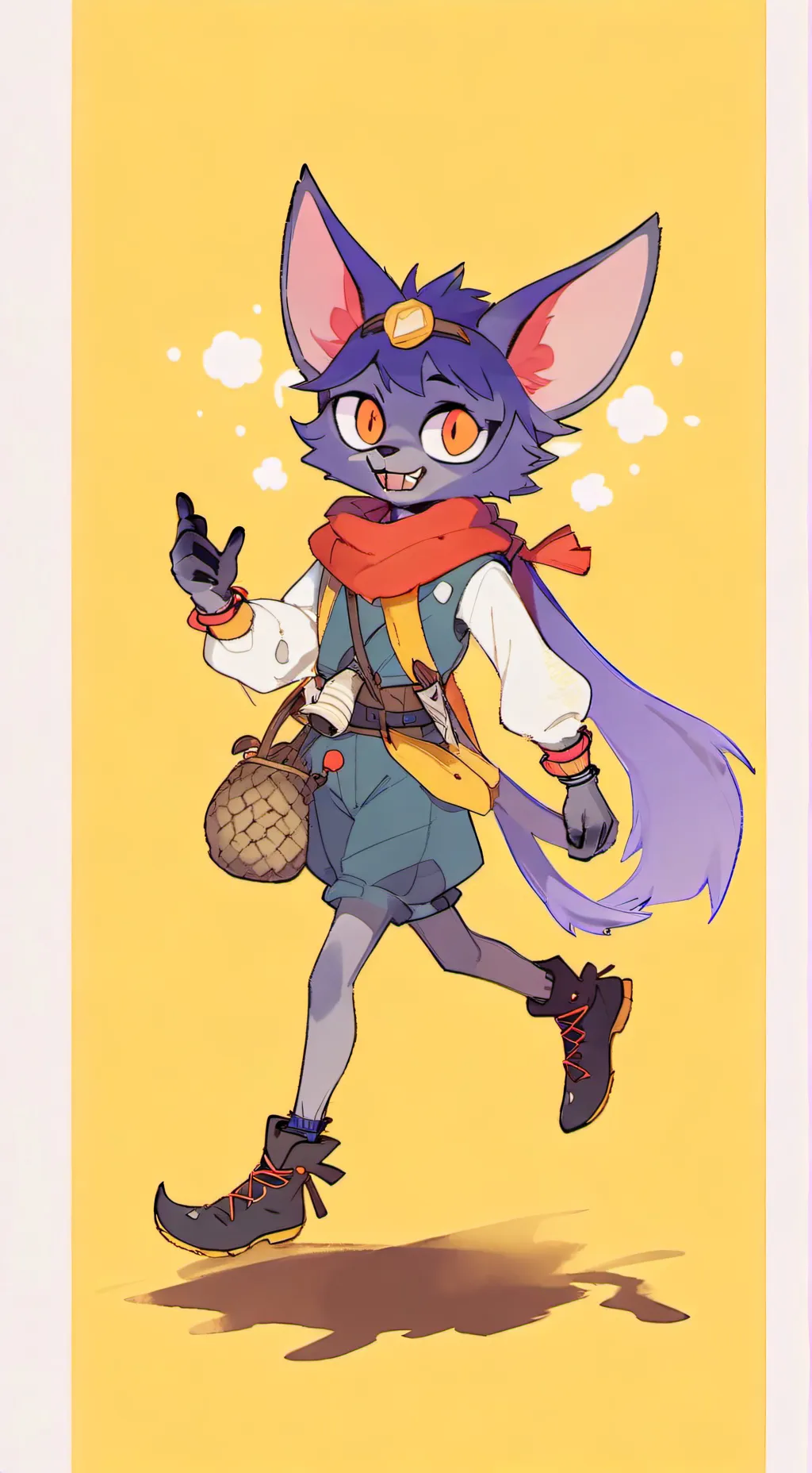 ai character: hh the Vees cat background