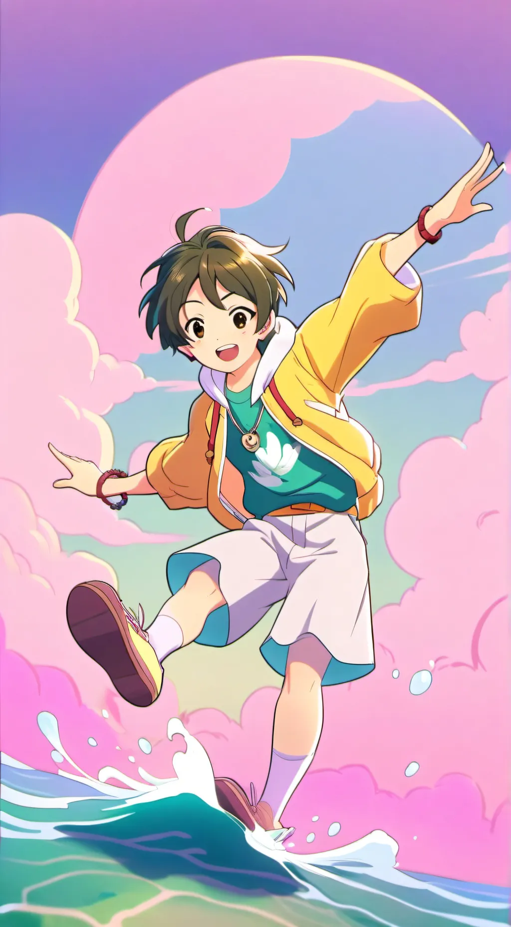 ai character: bottom tier tomo  background