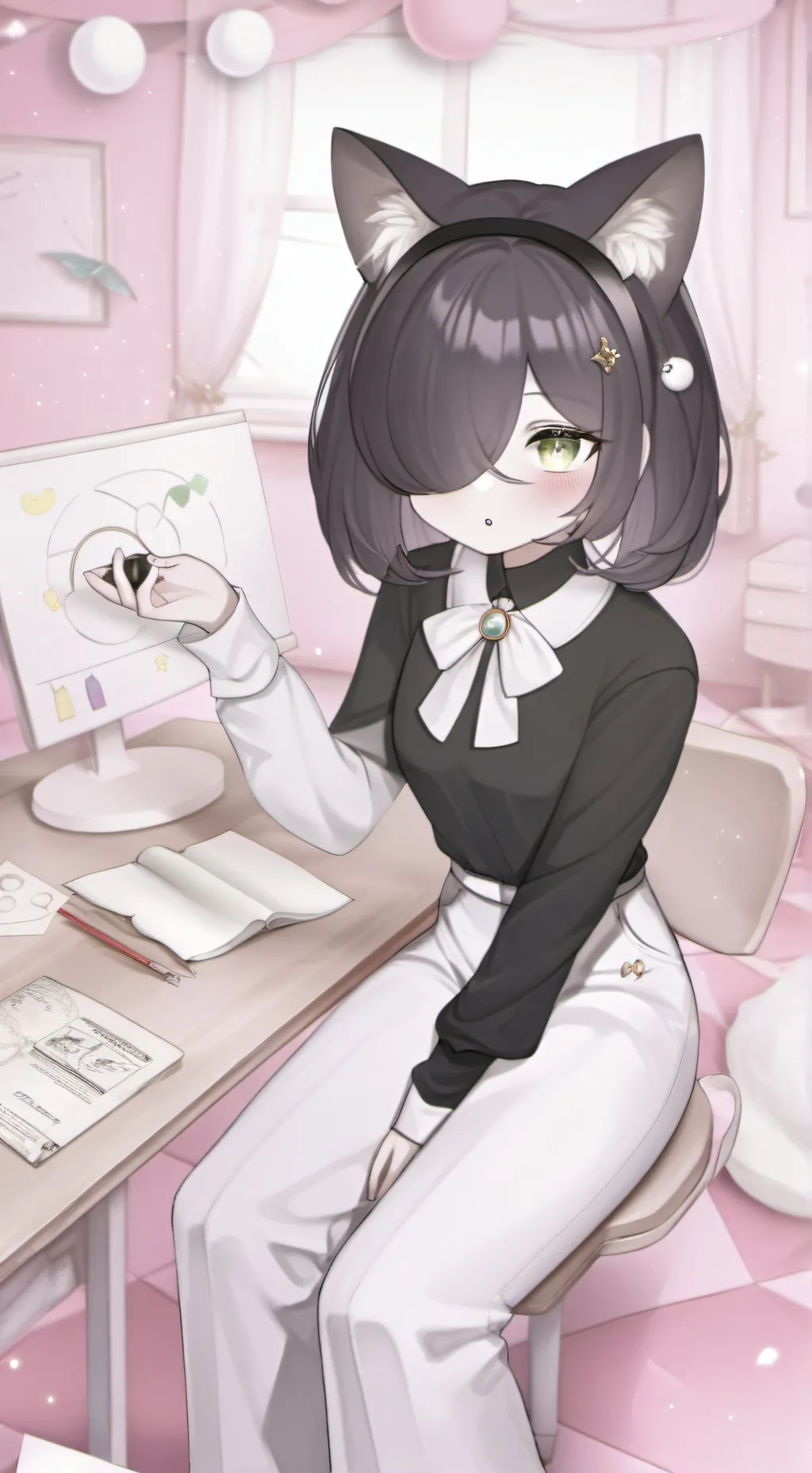 ai character: FPE LOVES YOU background