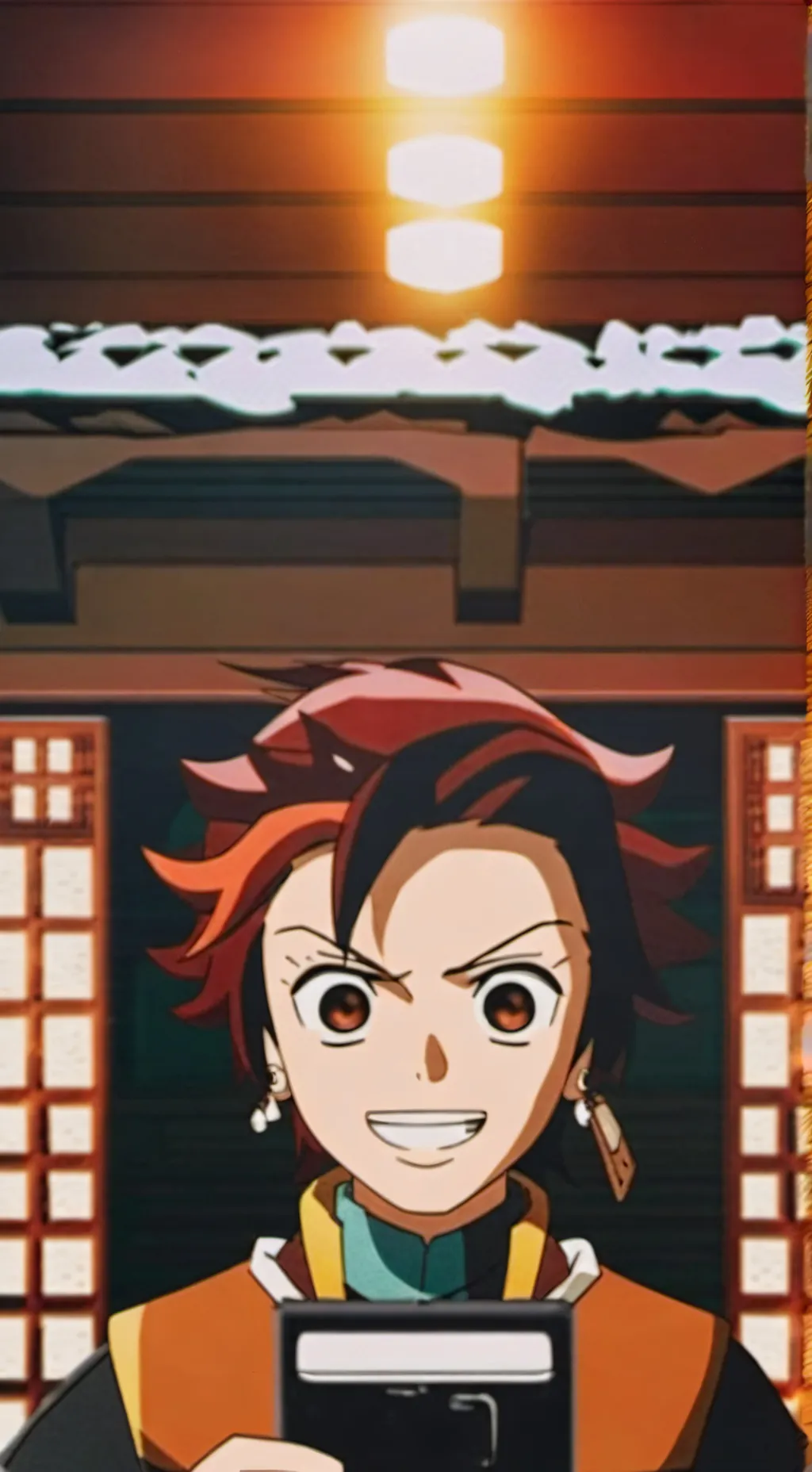 ai character: Tanjiro Kamado background