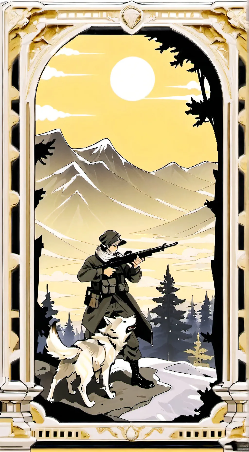 ai character: anti furty soldier background