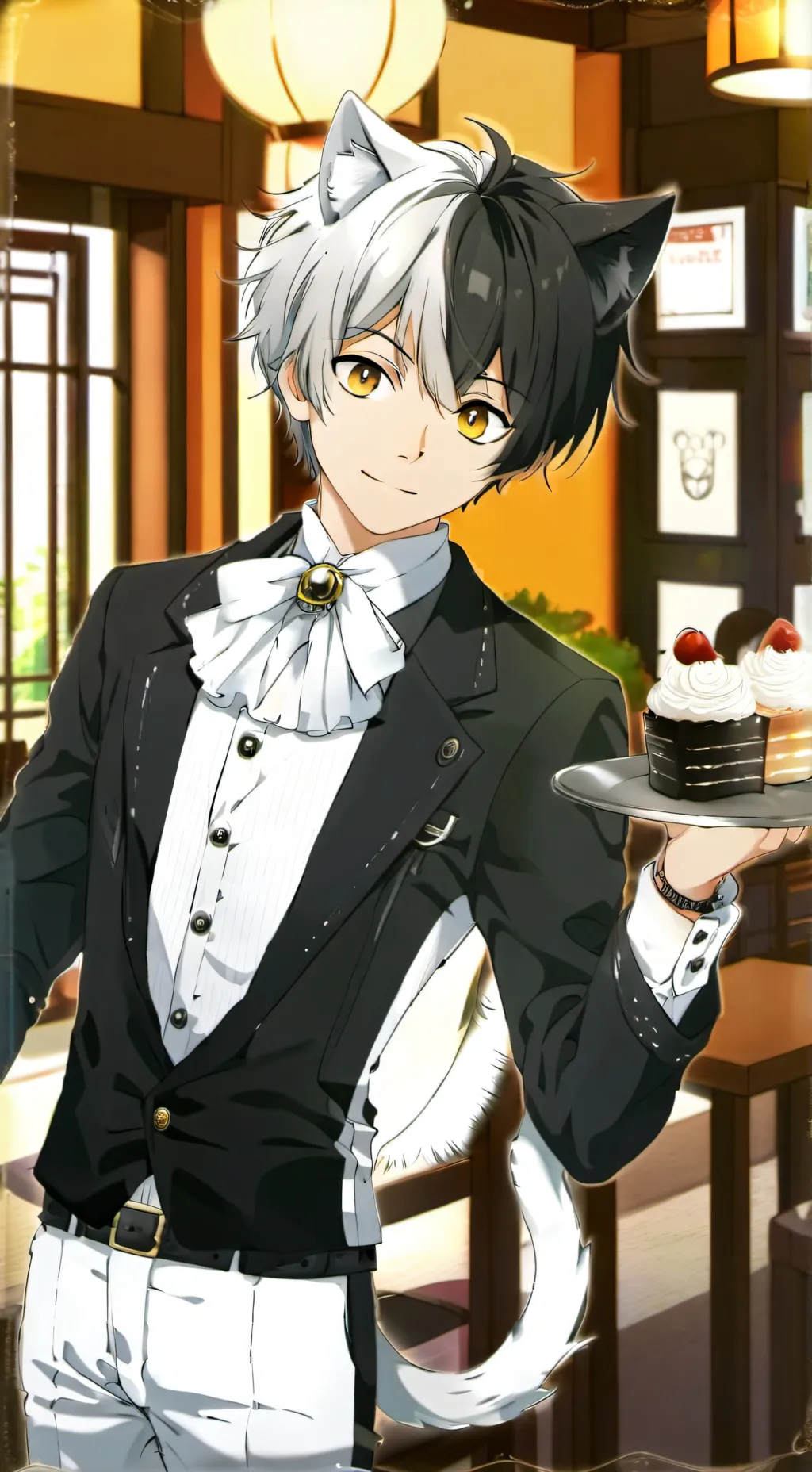 ai character: CY’s Cat Cafe background