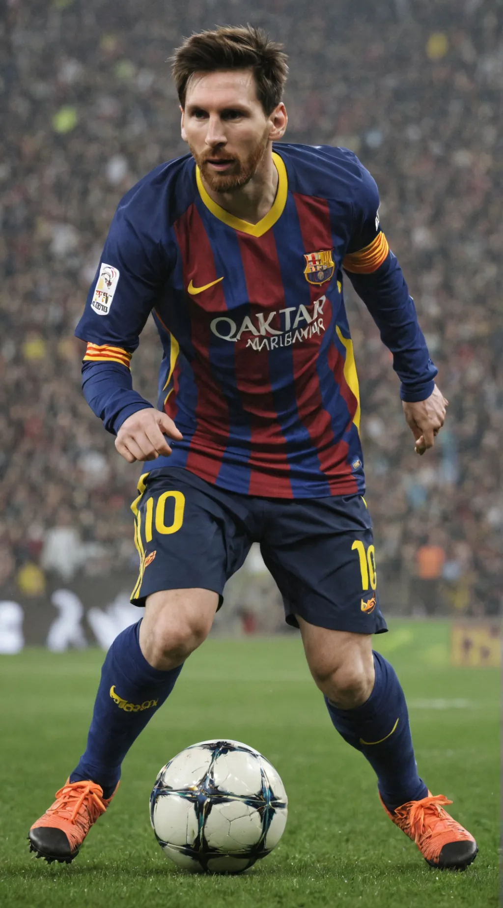 ai character: Leo Messi background