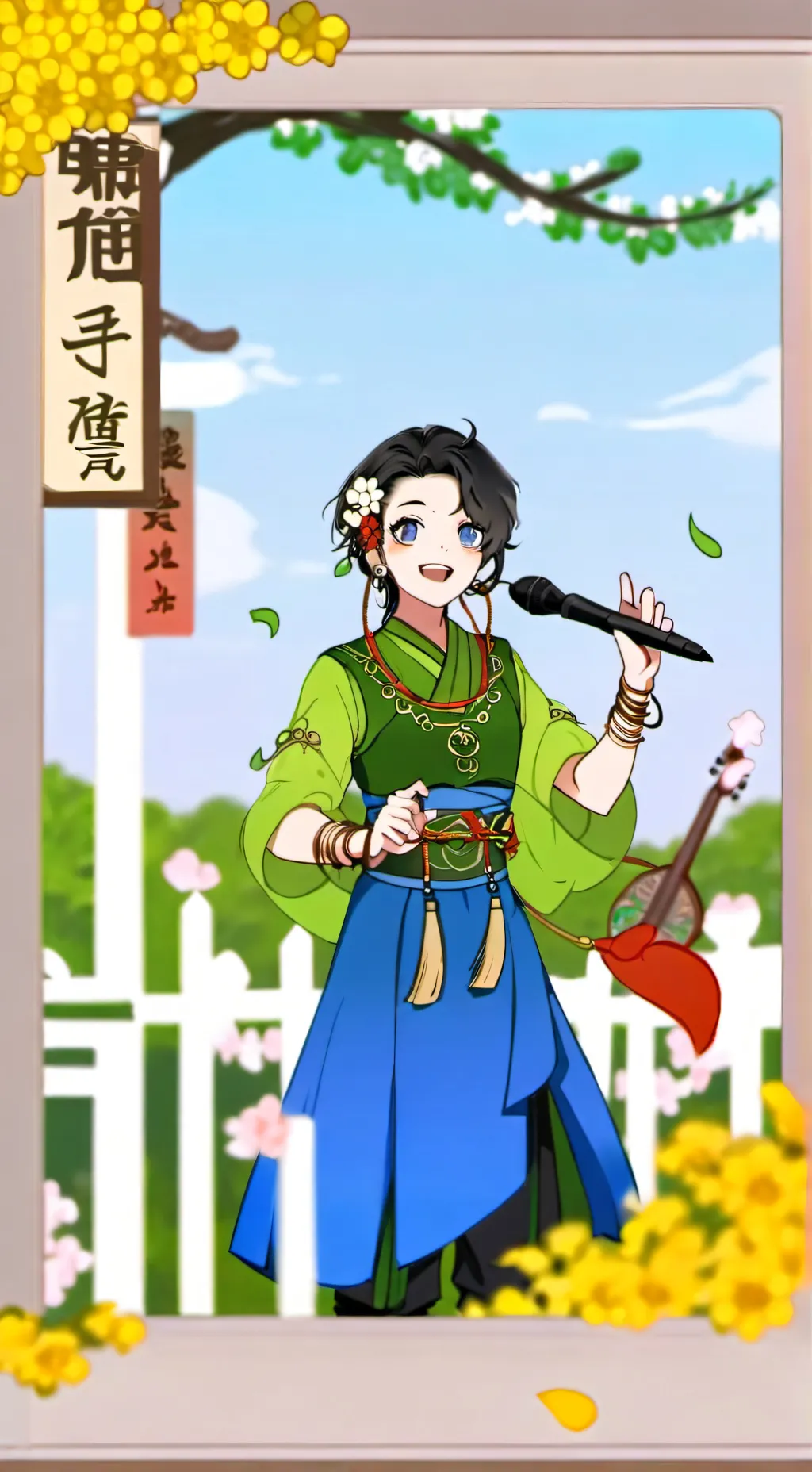 ai character: attension song background