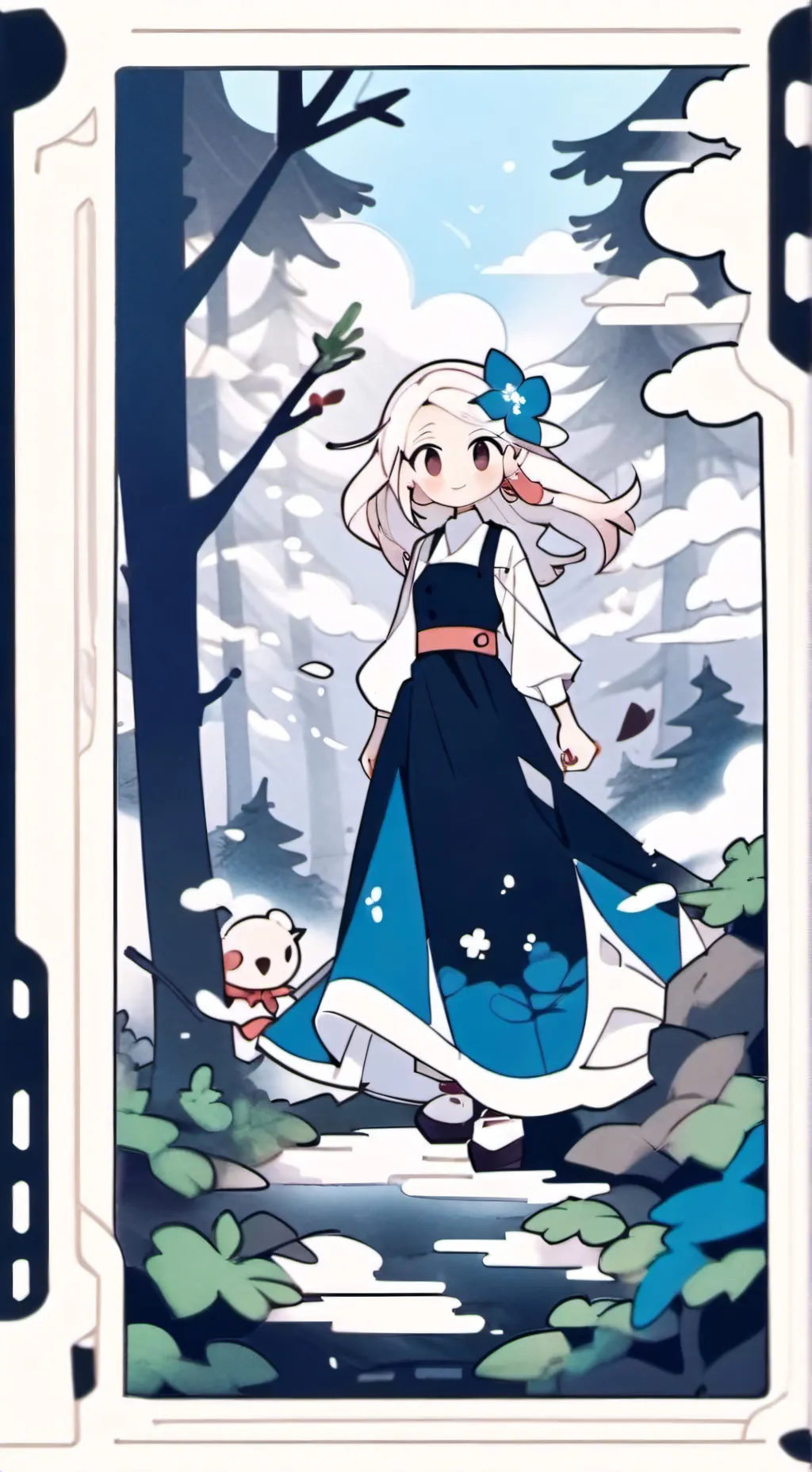 ai character: Dandys world background