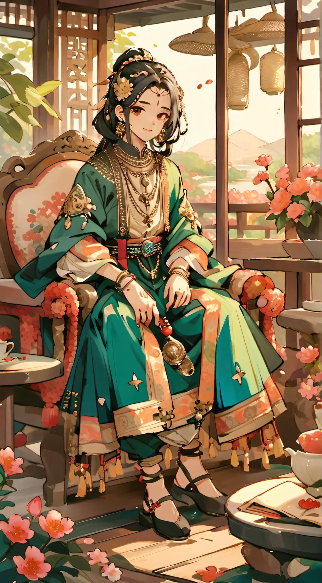 ai character: kung fu background