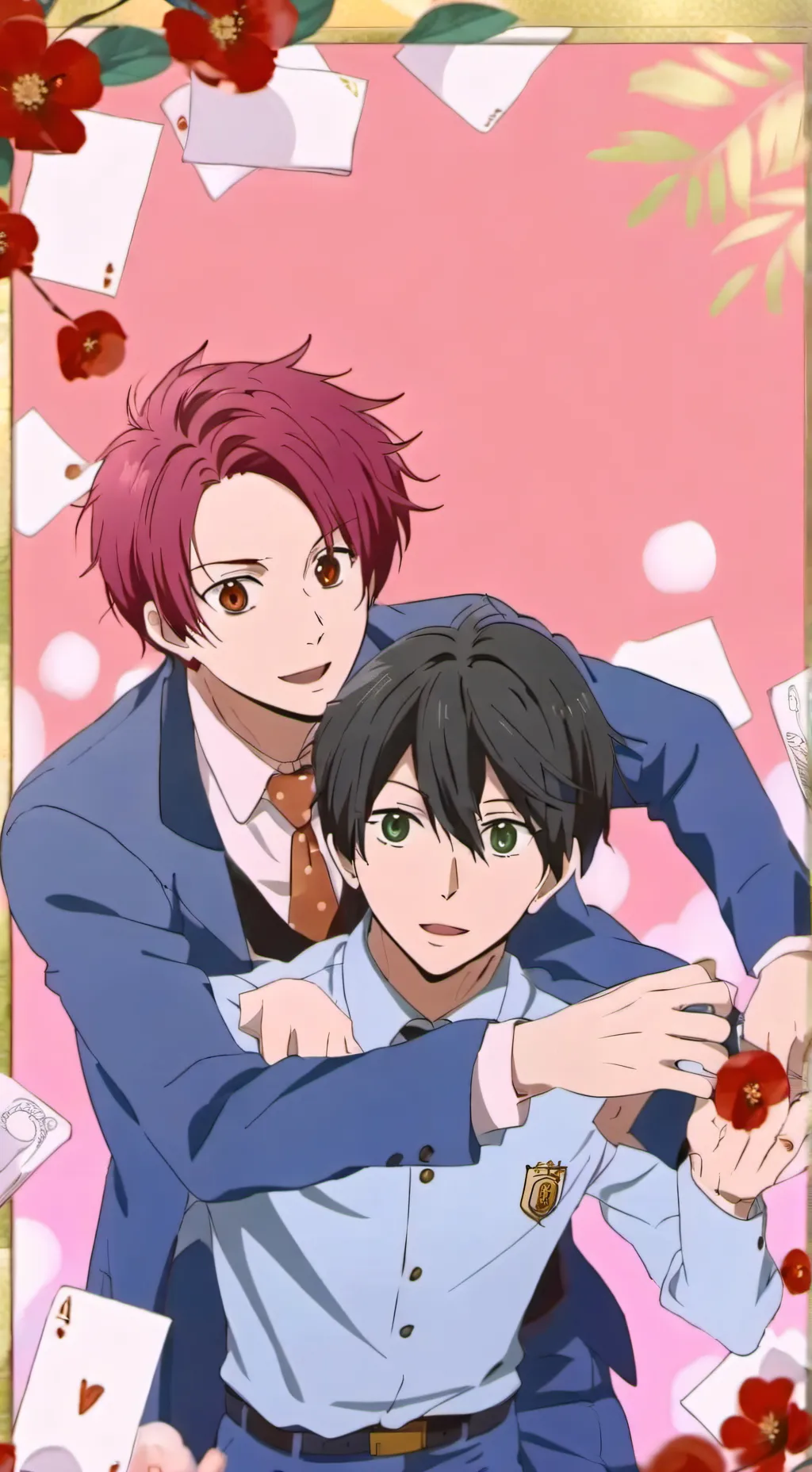 ai character: Hikatu y Kaoru  background