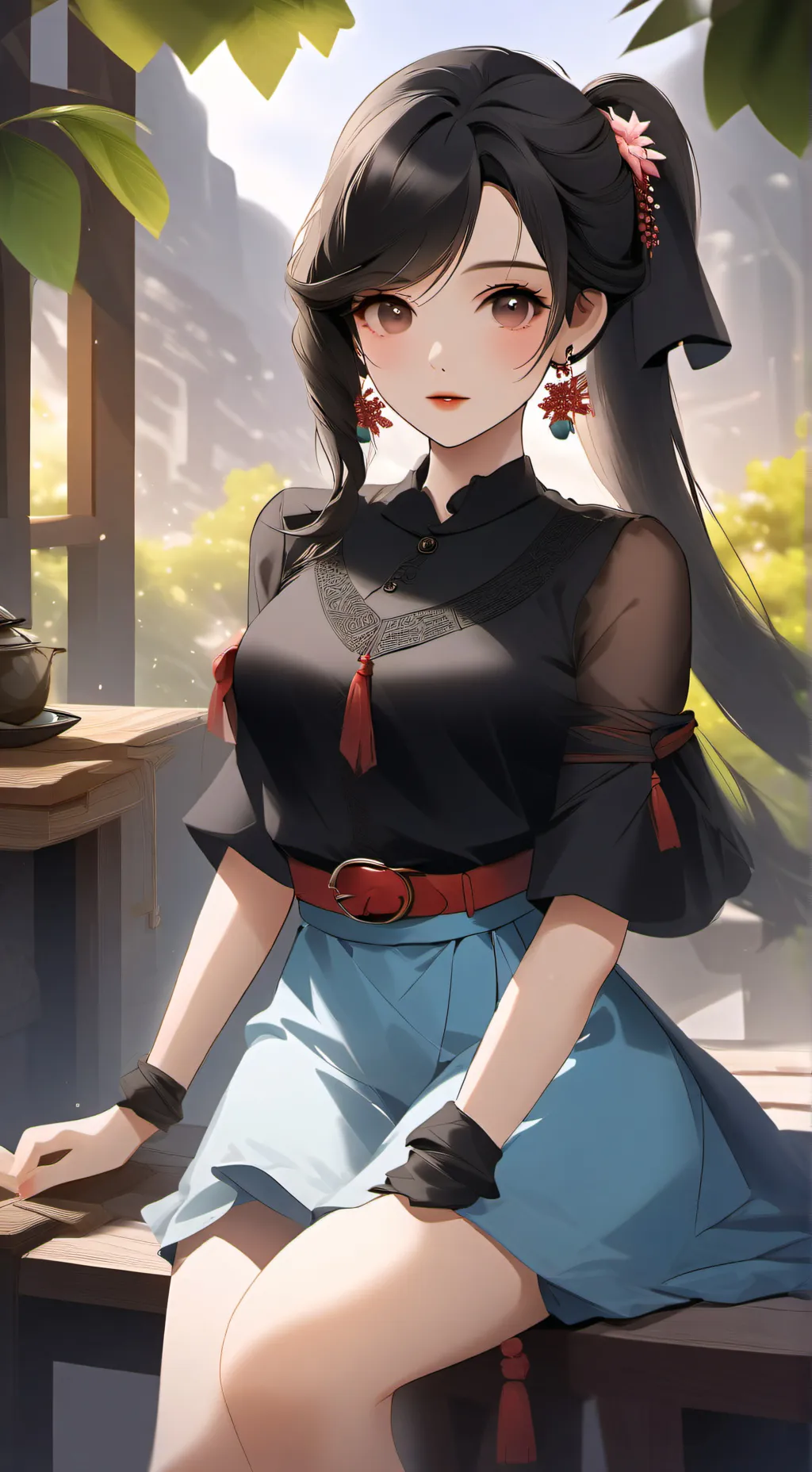 ai character: WrappingFactory background