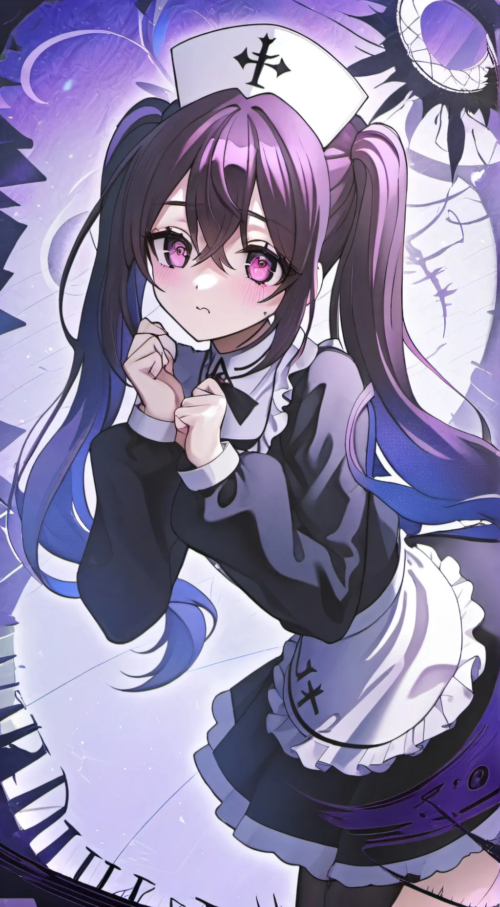 ai character: mikan tsumiki  background