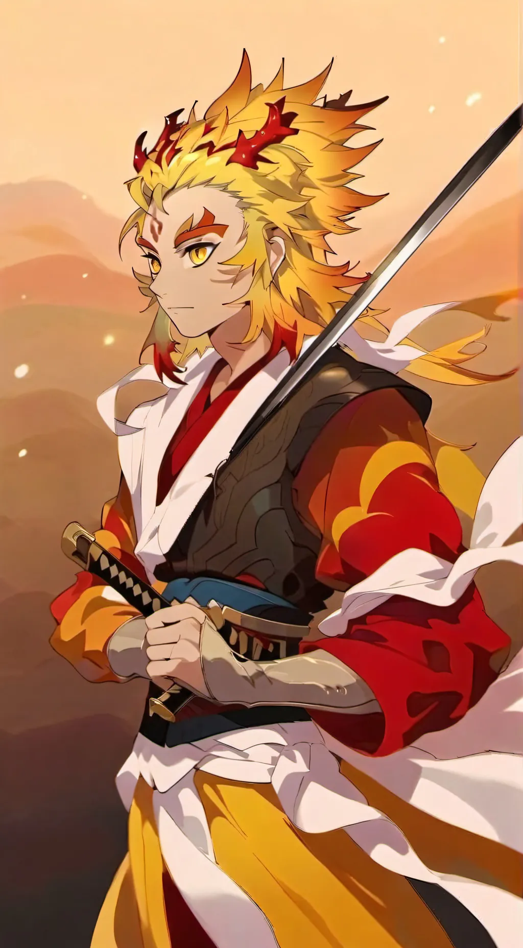 ai character: Rengoku  background