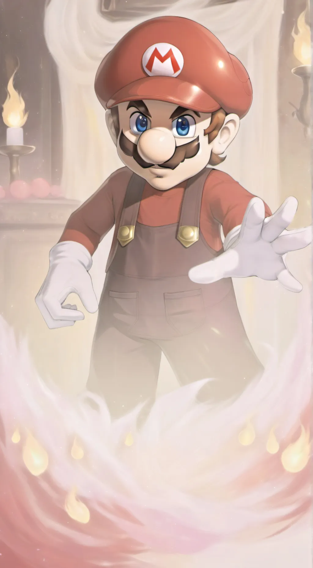ai character: Mario Bros  background