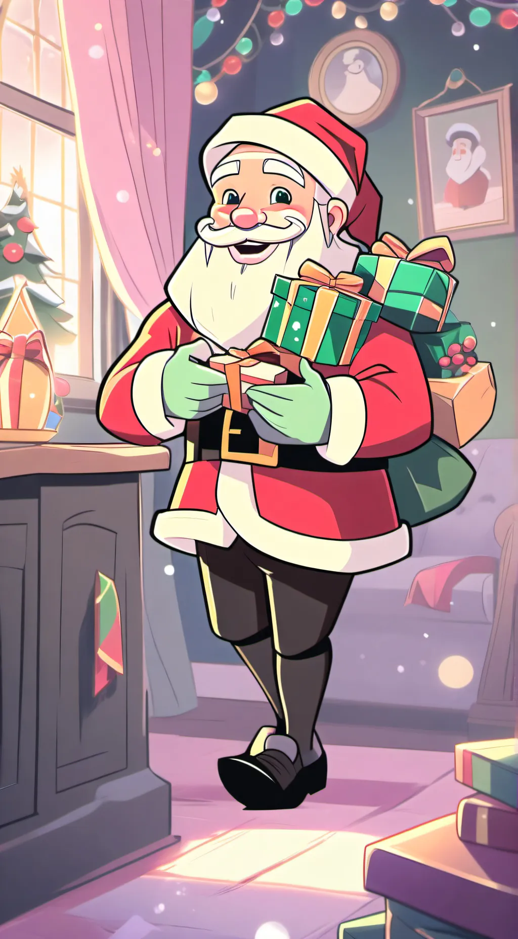 ai character: Christmas time! background