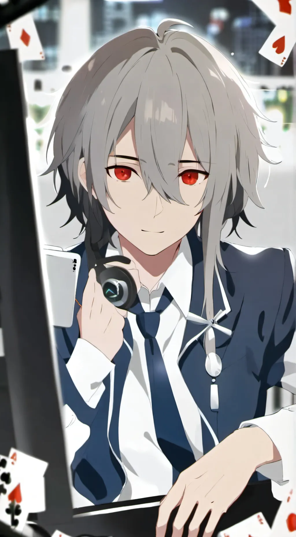 ai character: leon background