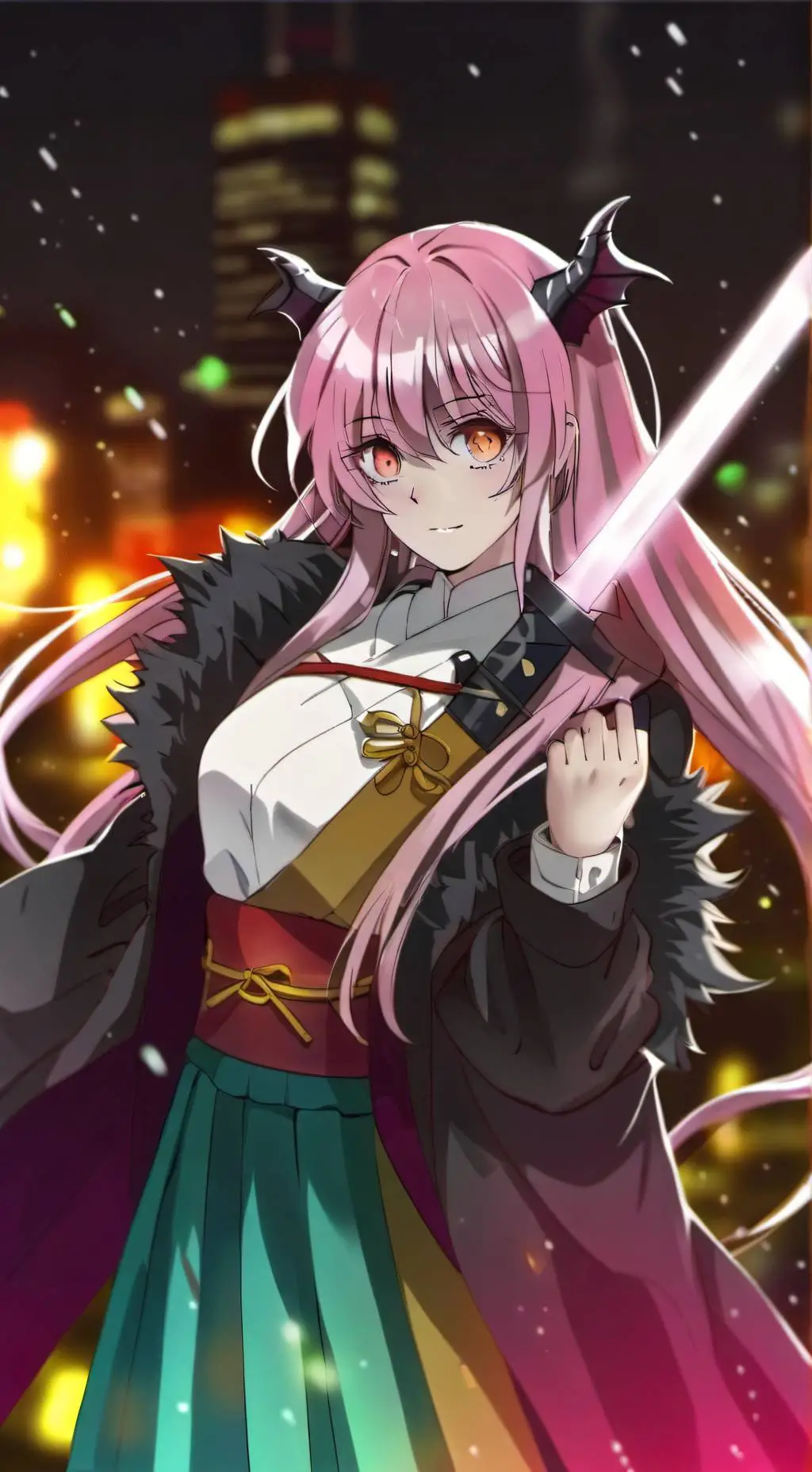 ai character: demon hachiras  background