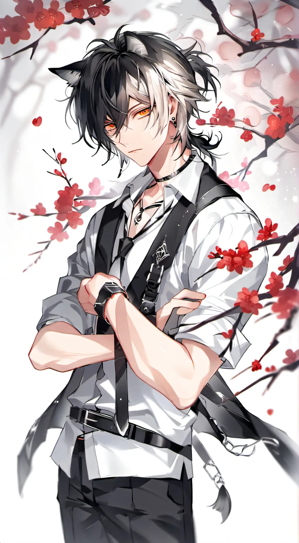 ai character: >>Tyler🖤🤍<< background