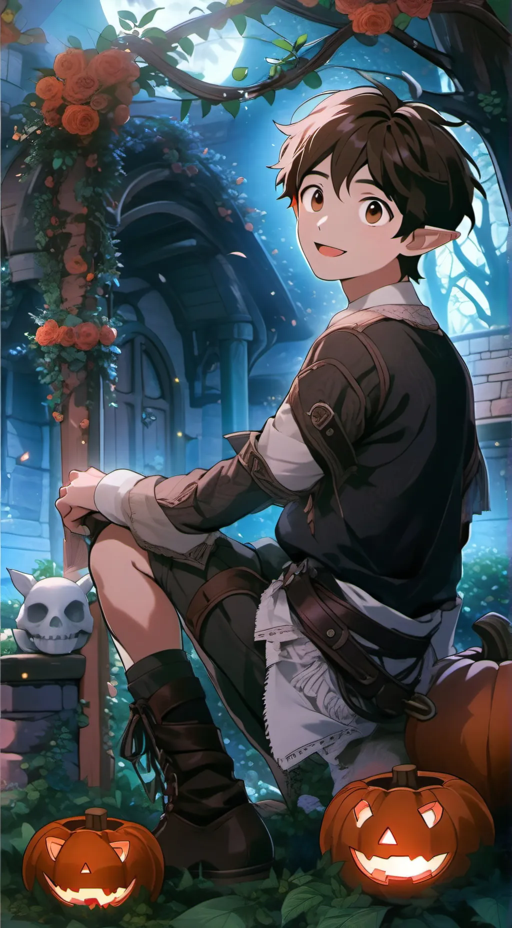 ai character: Maximilien hllw🎃 background