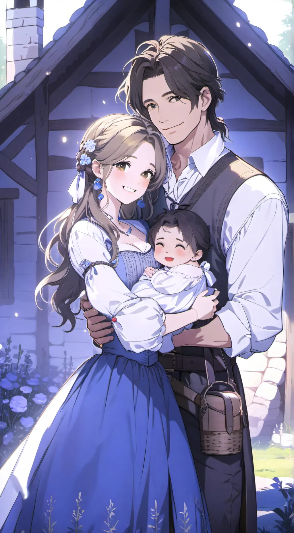 ai character: A fairytale life background