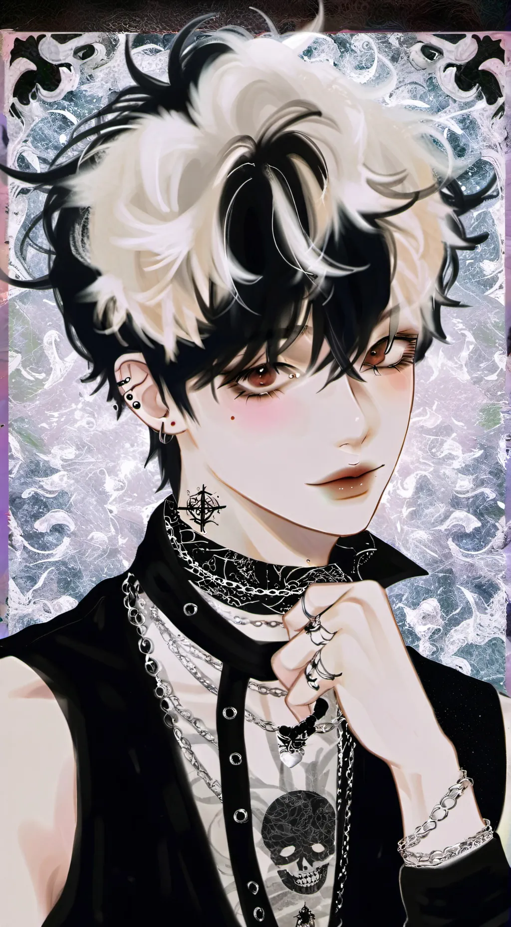 ai character: Lucas🖤￼ background